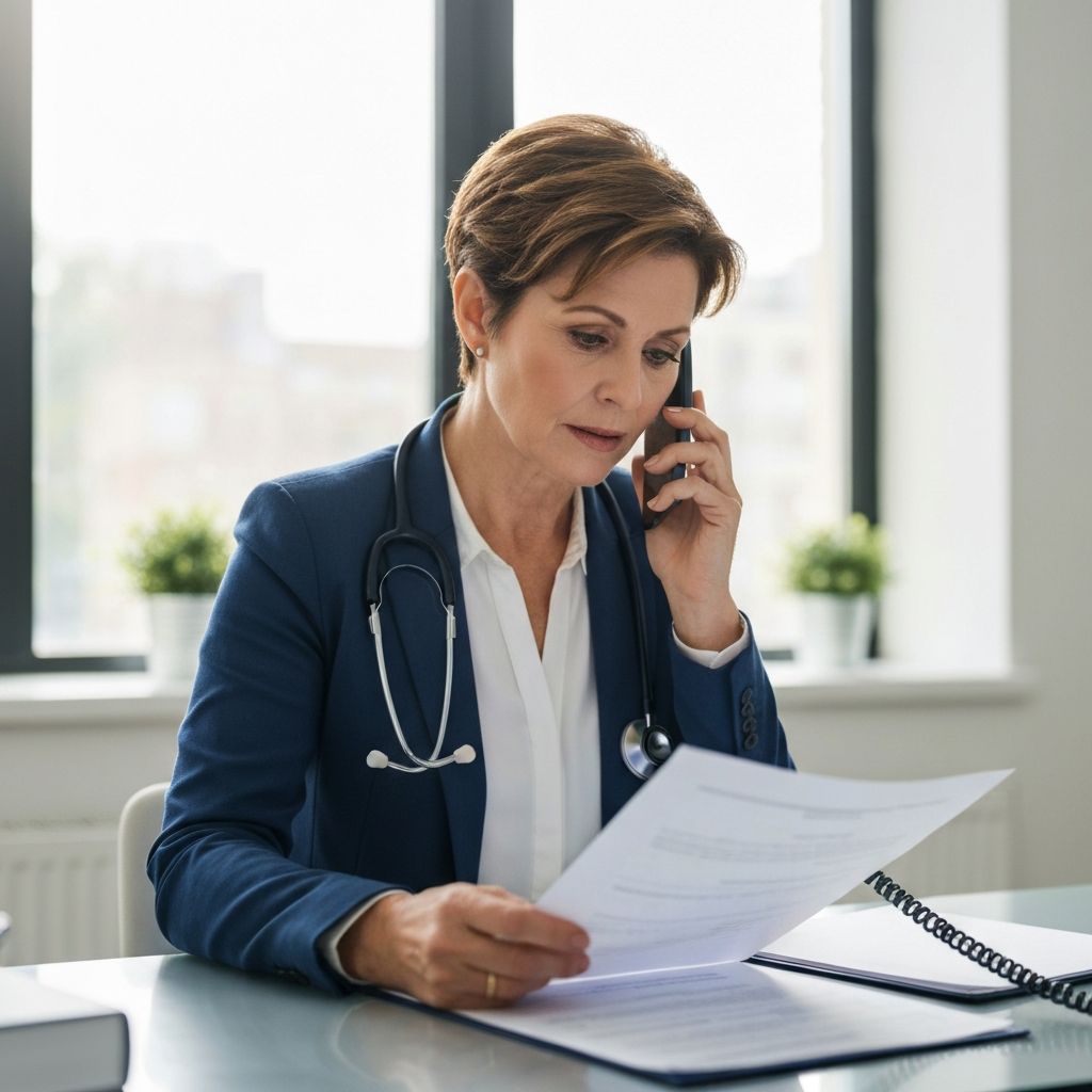 Professional care manager on phone call with patient